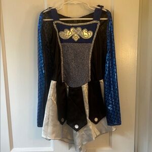 Blue and Silver Viking Costume Dress